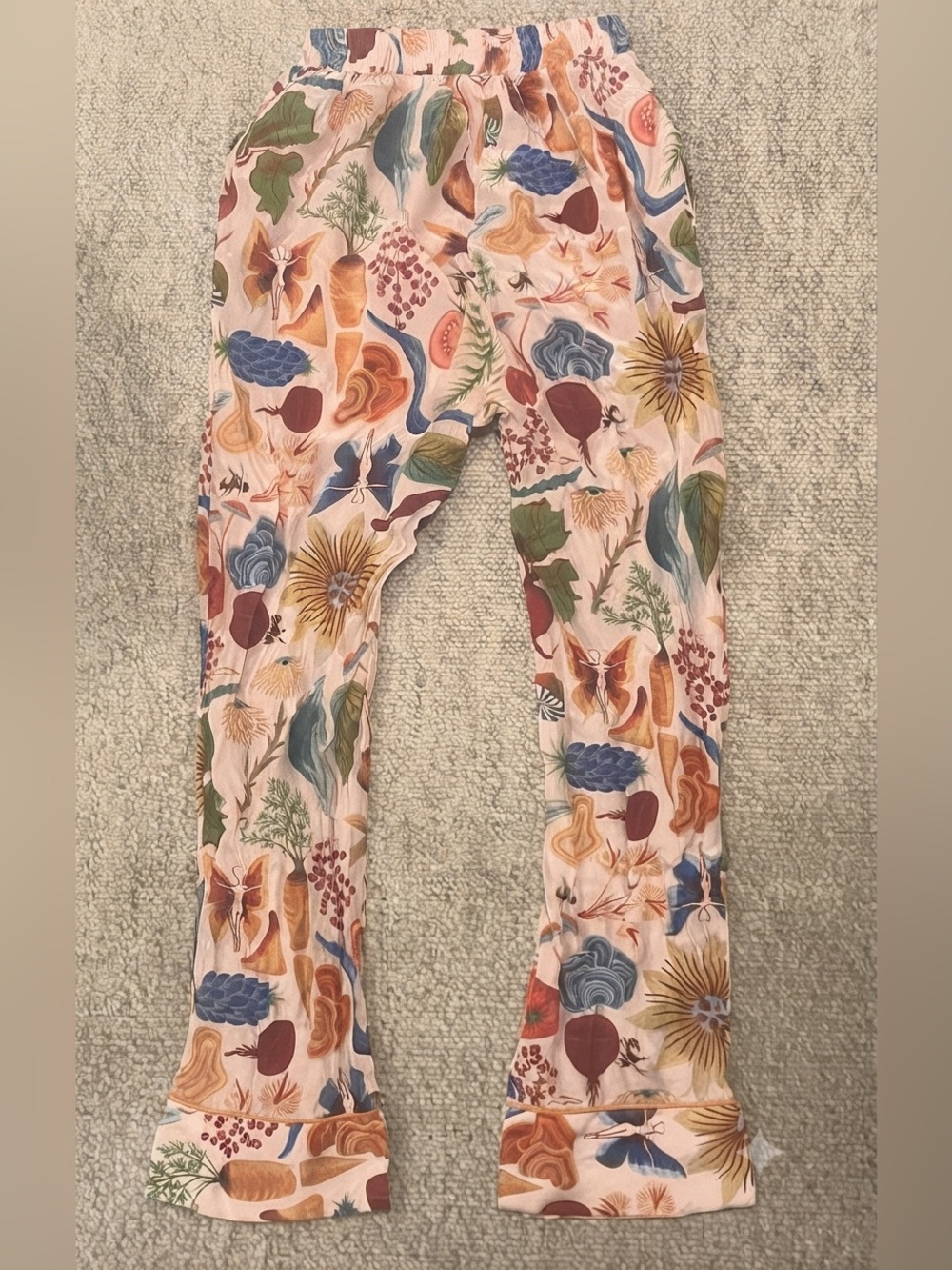 Farm Rio Beige Bright Farm Pajama Pants - Picture 3 of 6